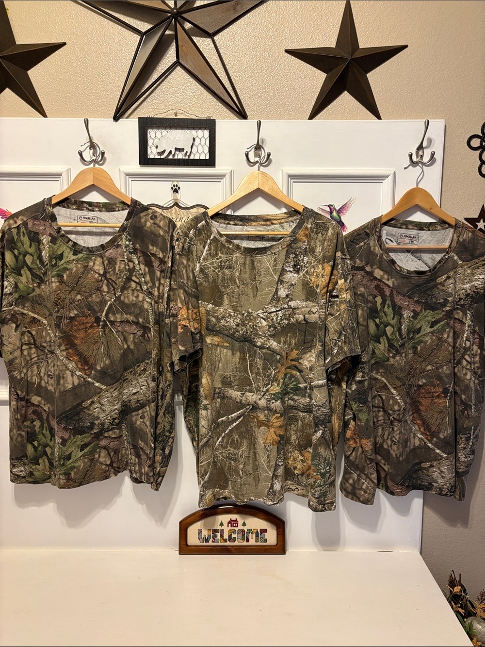 Lot of THREE Magellan Camo Mens 3XL Short Sleeve T-Shirts